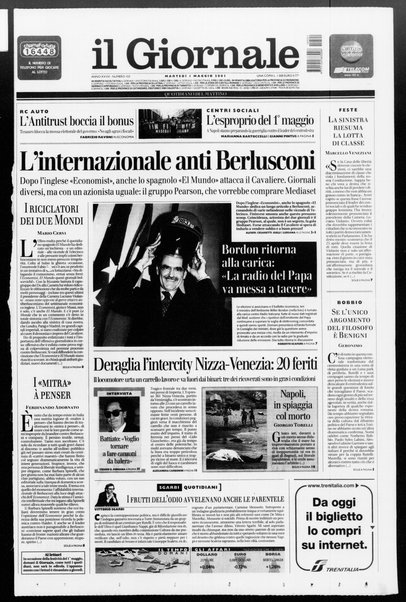 Il giornale : quotidiano del mattino